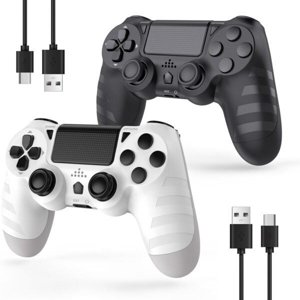 Wireless Controllers for PS4/Pro/Slim & PC, 6-Axis Motion Sensor, Audio Jack