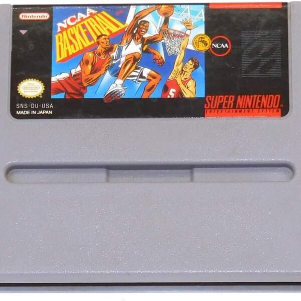 NCAA Basketball Vintage Super Nintendo SNES Video Game Cartridge
